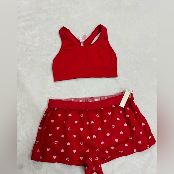 Y2K PINK Victorias Secret Limited Edition Red Shorts Set - Picture 2 of 10